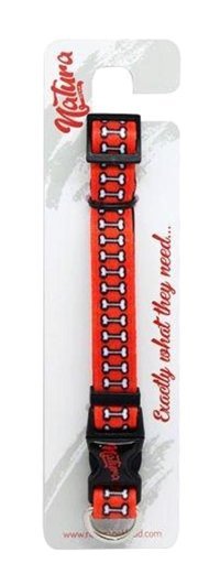 Natura 25-35 cm Ayarlanabilir Boyun Köpek Tasması Kırmızı