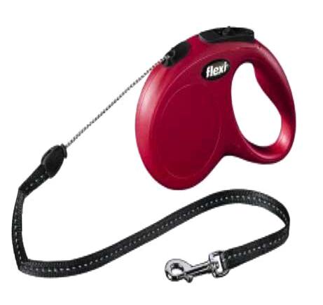 Flexi New Classic 8 m Makaralı Boyun Köpek Tasması Kırmızı