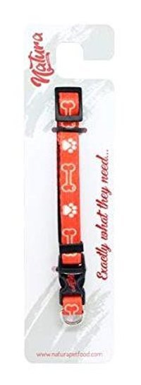 Natura 20-30 cm Ayarlanabilir Boyun Köpek Tasması Kırmızı