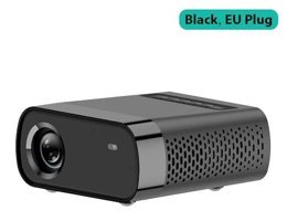 Pepisky Siyah FHD Mini Android Wifi 1800 ANSI Taşınabilir LED Projeksiyon Cihazı