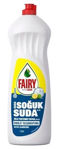 Fairy Soğuk Suda Etkili Limon Kokulu Sıvı El Bulaşık Deterjanı 4x1 lt