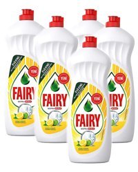 Fairy Ultra Hızlı Misket Limonu Kokulu Sıvı El Bulaşık Deterjanı 5x650 ml