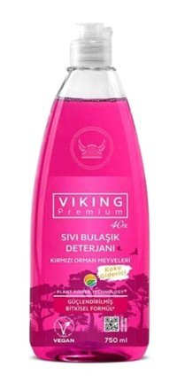 Viking Premium Kırmızı Orman Meyveleri Kokulu Sıvı El Bulaşık Deterjanı 750 ml