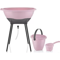 Baby Jem Elegant Ayaklı Pembe Bebek Küveti