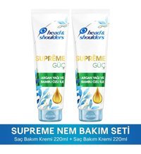 Head & Shoulders Supreme Argan Yağı Bambu Özü Onarıcı Tüm Saçlar İçin Unisex Saç Kremi 2x220 ml