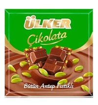 Ülker Kare Fıstıklı Sütlü Çikolata 12x65 gr