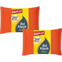 Koroplast Bol Köpük Bulaşık Süngeri 2'li