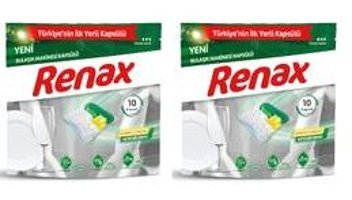 Renax Hepsi Bir Arada Tablet Bulaşık Makinesi Deterjanı 20 Adet