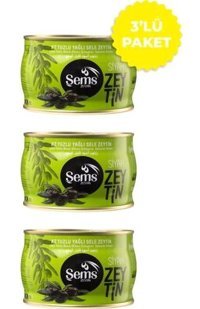 Şems Az Tuzlu Sele Siyah Zeytin Teneke 900 gr