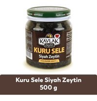 Kavlak Zeytin Kuru Sele Gemlik Tuzlu Siyah Zeytin Pet Kavanoz 500 gr