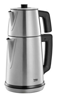 Beko BKK 2215 IN Teaparty Çelik Demlikli 1650 W Çelik Gri Vintage Çay Makinesi