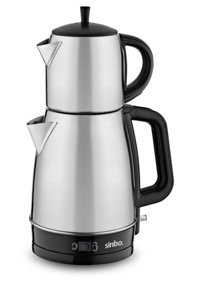 Sinbo STM-5831 Metal Demlikli 1800 W Metal İnox Vintage Çay Makinesi