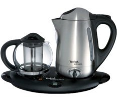 Tefal BK 9635 Keyif Çayı Cam Demlikli 2400 W Işıklı Çelik İnox Vintage Çay Makinesi