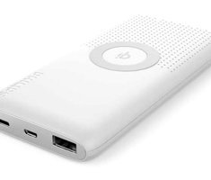 Philips DLP6645 10000 mAh Hızlı Şarjlı Type C - USB Kablolu Powerbank Beyaz