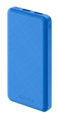 Celly PBE10000BL 10000 mAh USB Çoklu Bağlantılı Kablolu Powerbank Mavi