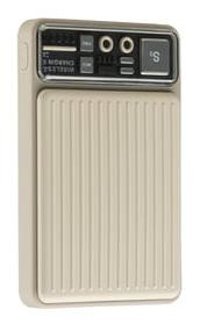 Nettech NT-PW26 10000 mAh Hızlı Şarjlı Işıklı Magsafe Kablosuz Powerbank Bej
