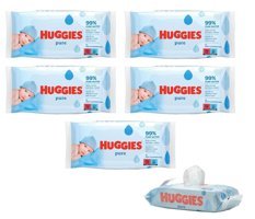 Huggies Pure Yenidoğan 72 Yaprak 5'li Paket Islak Mendil