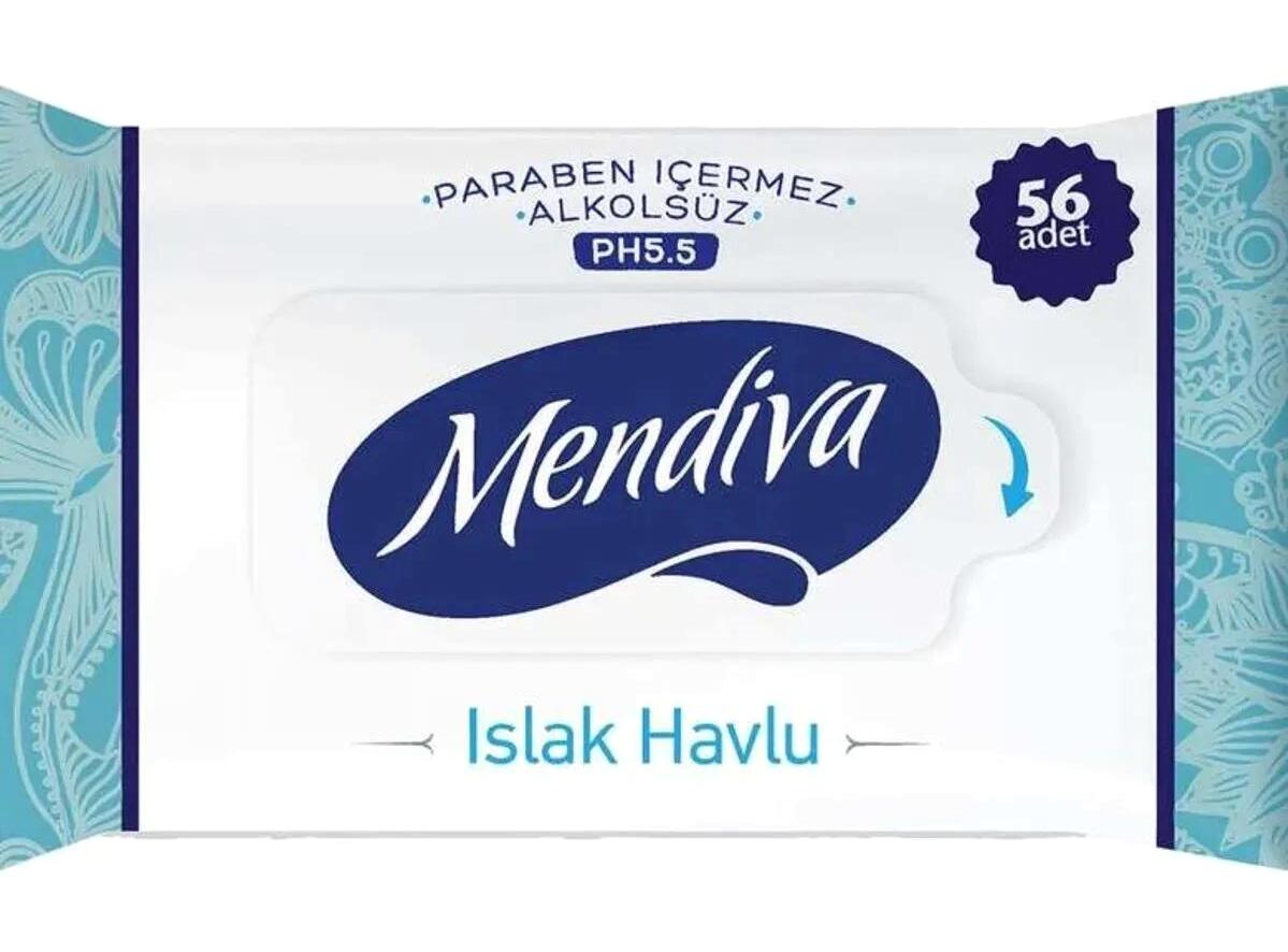 Mendiva 56 Yaprak 10'lu Paket Islak Mendil