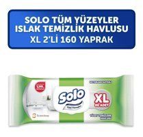 Solo 160 Yaprak 2'li Paket Islak Mendil