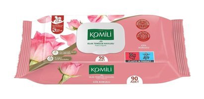 Komili Gül Kokulu 90 Yaprak Islak Mendil