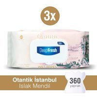 Deep Fresh Otantik İstanbul 120 Yaprak 3'lü Paket Islak Mendil