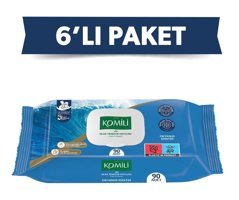 Komili Okyanus Esintisi 90 Yaprak 6'lı Paket Islak Mendil