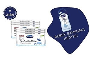 Bübchen Aqua Touch Yenidoğan Yenidoğan 48 Yaprak 6'lı Paket Islak Mendil
