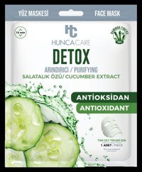 Hunca Care Detox Nemlendirici Kağıt Yüz Maskesi 23 ml