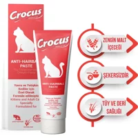 Crocus Anti Hairball Multivitamin Tüy Dökme Yavru-Yaşlı Kedi Vitamini Macun 100 gr
