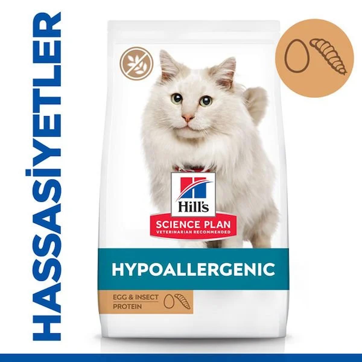 Hill's Science Plan Hypoallergenic Yumurtalı-Böcekli Tahılsız Yetişkin Kedi Maması 7 kg