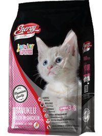 Energy Tavuklu Tahılsız Yavru Kedi Maması 4x1 kg