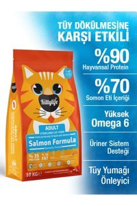 Kittylife Somonlu Kısırlaştırılmış Tahılsız Yetişkin Kedi Maması 10 kg