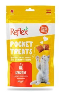 Reflex Pocket Treats Balık Tahıllı Yetişkin Kedi Maması 60 gr