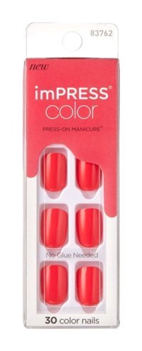 Impress Kımc023 Color Kendinden Yapışkanlı Küt Pembe Takma Tırnak