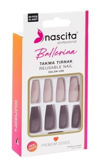 Nascita 155 Mat 24'lü Balerin Mor Takma Tırnak