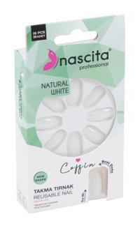 Nascita 143 French Mat 36'lı Balerin Beyaz Takma Tırnak