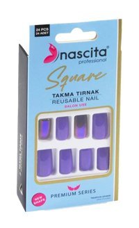Nascita 163 Mat 24'lü Küt Mavi Takma Tırnak