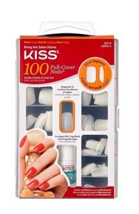 Kiss 100ps14c Yapıştırıcılı 100'lü Beyaz Takma Tırnak