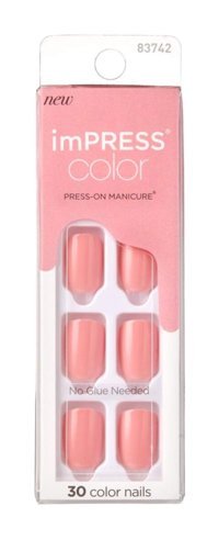 Impress Kımc003 Color Kendinden Yapışkanlı Pembe Takma Tırnak