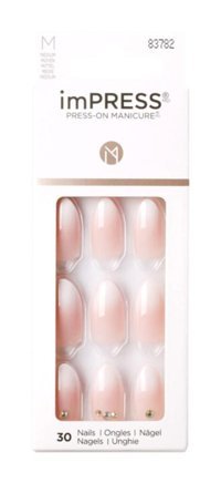 Impress Kımm01 Kendinden Yapışkanlı 30'lu Pembe Takma Tırnak