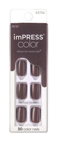 Impress Kımc017 Color Kendinden Yapışkanlı Küt Gri Takma Tırnak