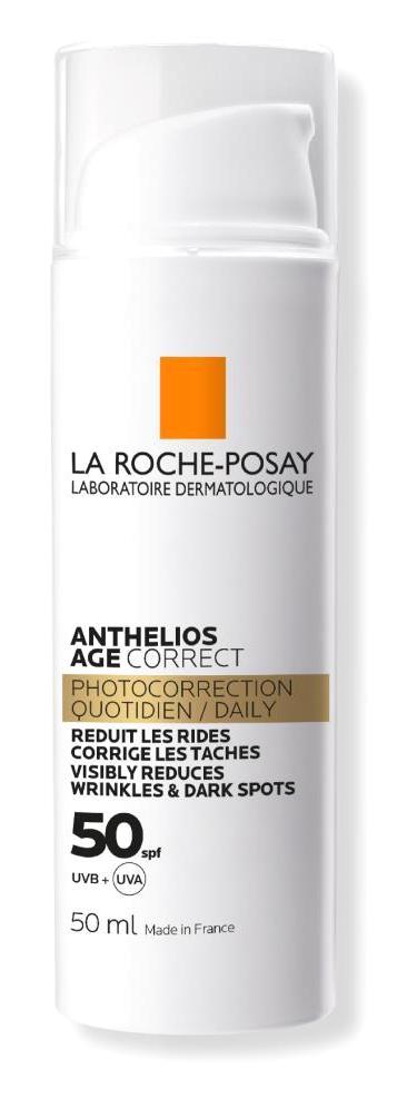 La Roche-Posay Anthelios Age Correct Nemlendirici Güneş Koruyuculu 50 Faktör Tüm Ciltler Anti-Aging Kırışıklık Giderici Boyun-Yüz Krem 50 ml
