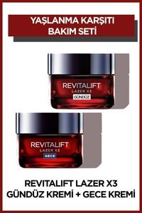 L'oréal Paris Revitalift Lazer X3 Nemlendirici Tüm Ciltler Anti-Aging Kırışıklık Giderici Yüz Krem 2x50 ml