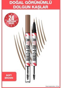 Maybelline New York Build A Brow Suya Dayanıklı Çift Taraflı Kaş Kalemi Soft Brown