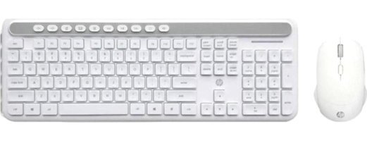 HP CS500 Beyaz Kablosuz Klavye Mouse Seti