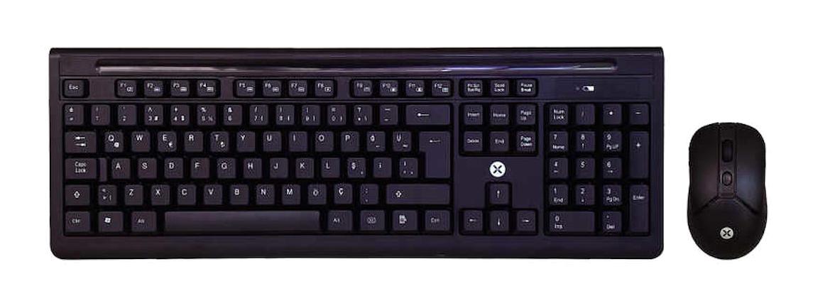 Dexim KMSW-310 Sessiz Siyah Kablosuz Klavye Mouse Seti