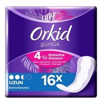Orkid 4'lü Rahatlık Sistemi 16'lı Uzun Günlük Ped