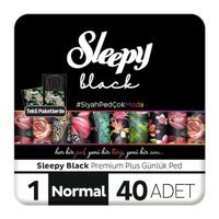 Sleepy Black 40'lı Normal Günlük Ped