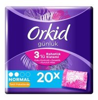 Orkid 3'lü Rahatlık Sistemi 20'li Normal Günlük Ped