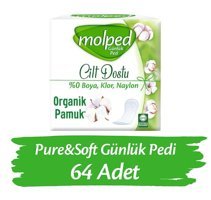 Molped Pure&Soft 64'lü Günlük Ped